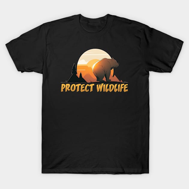 Wildlife - Bear 1 T-Shirt by i2studio